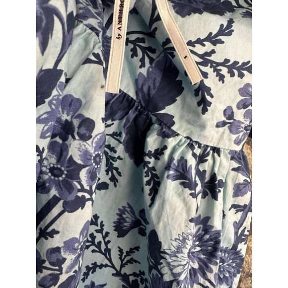 New By Anthropologie Tiered Poplin Midi Dress Size Small - Picture 8 of 10